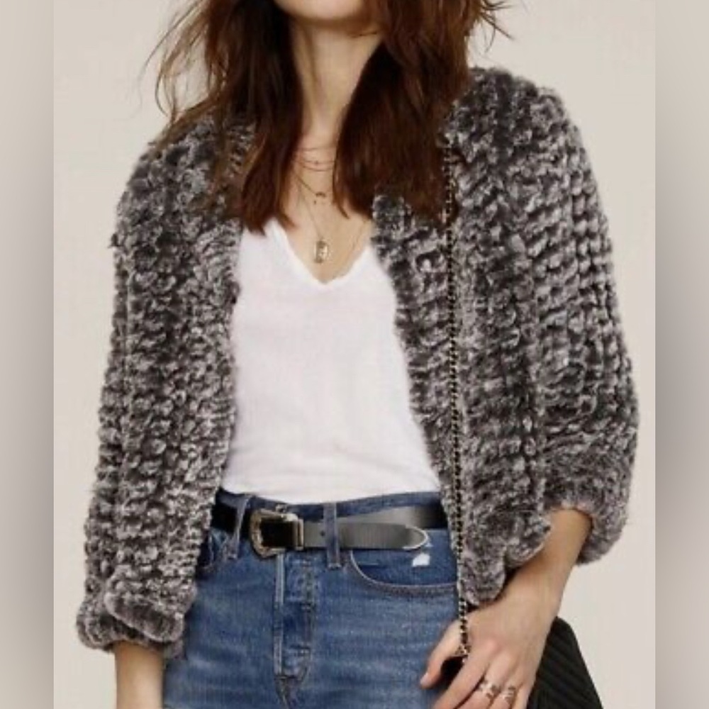 Black Faux Fur Jacket by Heartloom - New With Tags